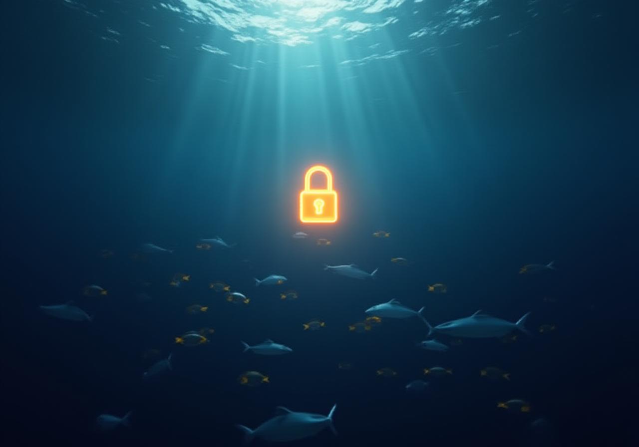 Représentation conceptuelle de la sécurité des données marines